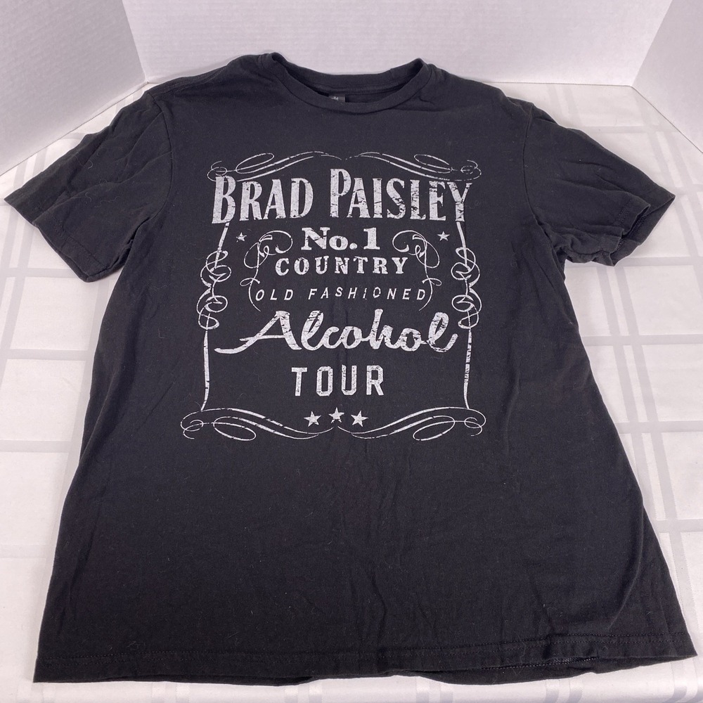 Brad Paisley Alcohol Tour Concert T-shirt. Black Size L‎